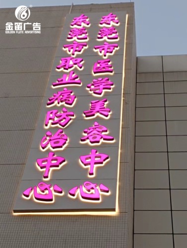 东莞市医学美容中心LED幕墙发光字制作厂家